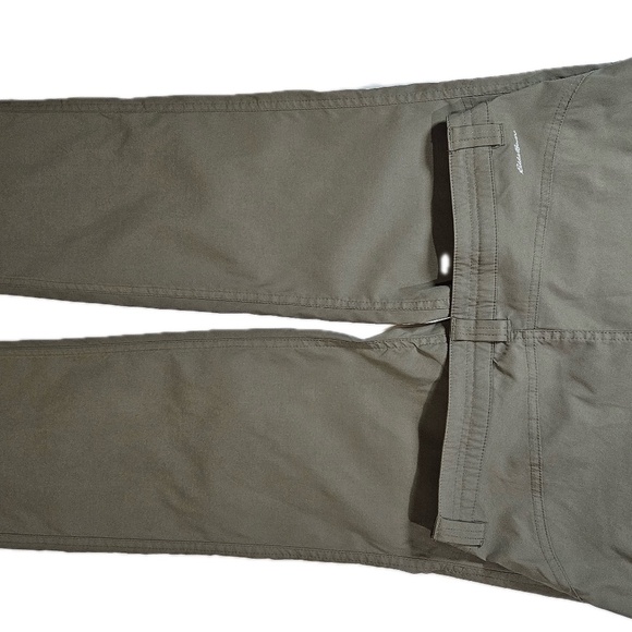 Eddie Bauer Outdoor Pants Womens 10 Olive Green Hiking Comfy Gorpcore Activewear - Picture 9 of 9